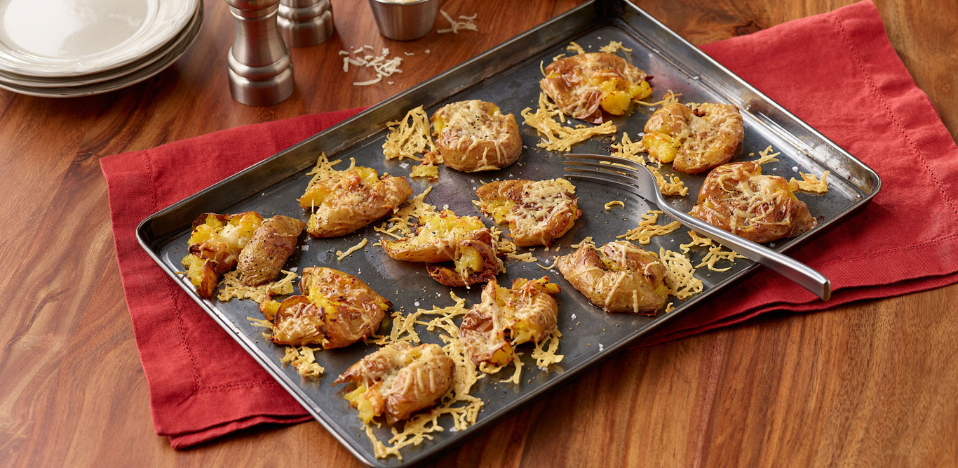 FORK SMASHED POTATOES W/ PARMESAN FORK SMASHED POTATOES W/ PARMESAN
