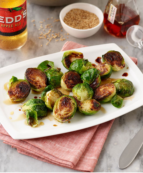 SESAME ROASTED BRUSSEL SPROUTS SESAME ROASTED BRUSSEL SPROUTS